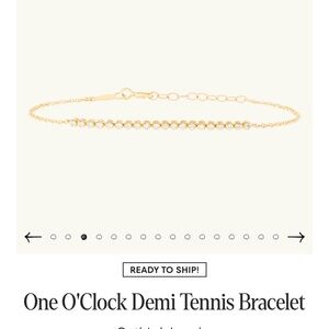 Catbird NYC 14K gold Diamond tennis bracelet